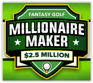 DraftKings $2.5 Million Fantasy Golf Millionaire Maker