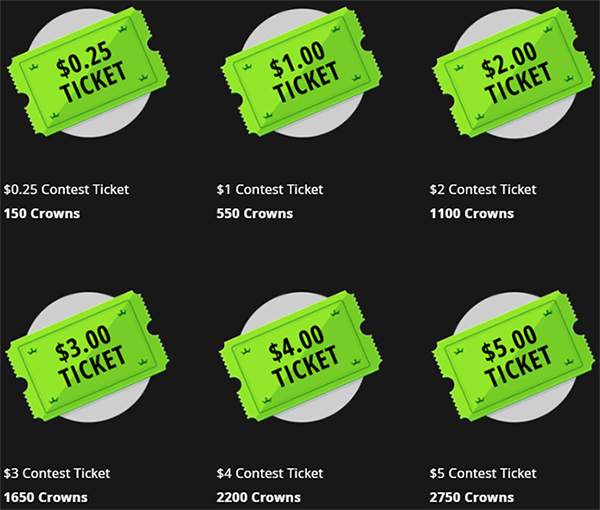 Use Crowns for Free Tickets!